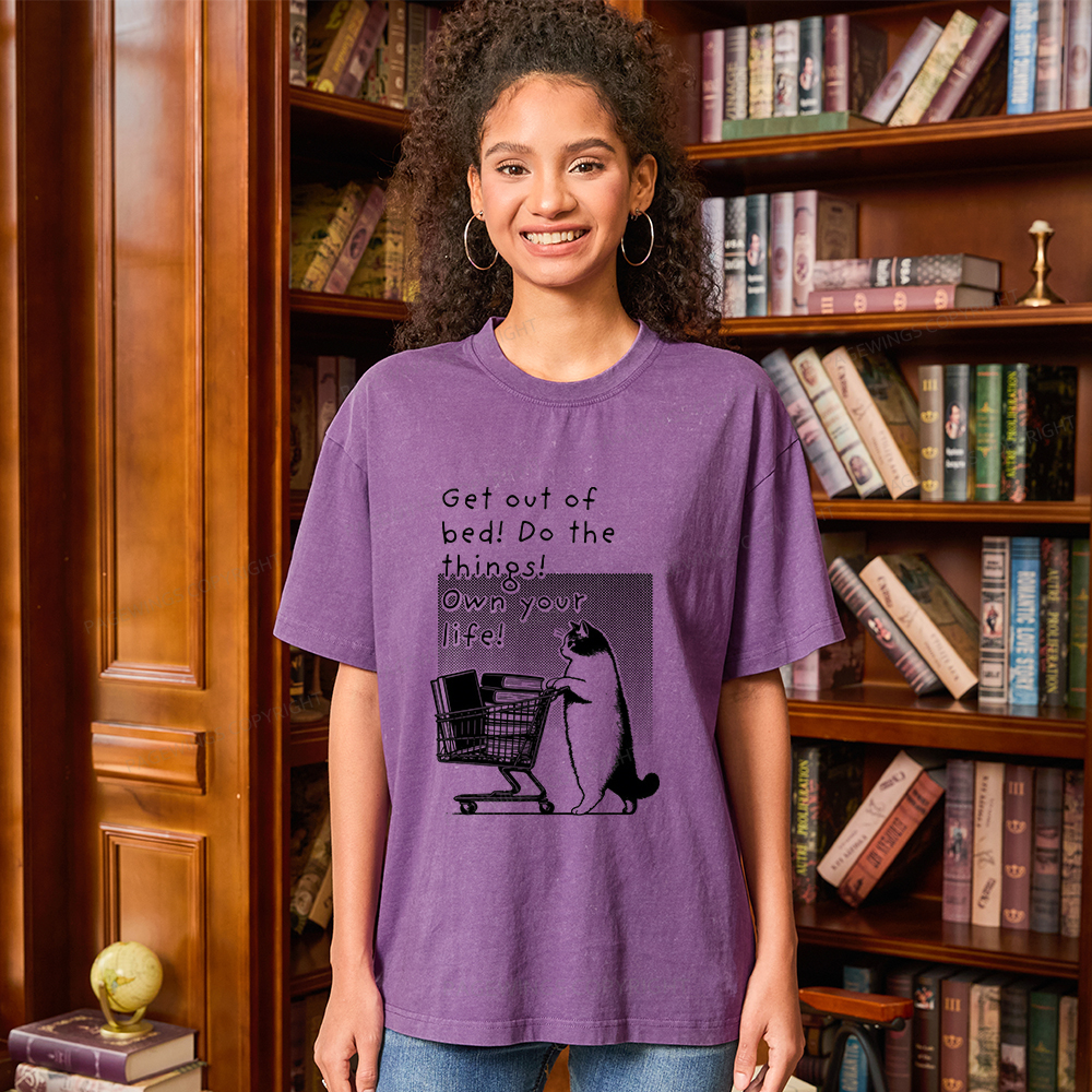 Pagewings Do The Things! Own Your Life Unisex Washed T-shirt