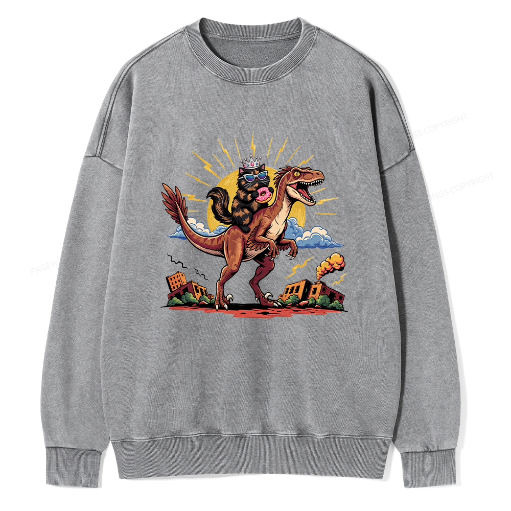 Pagewings Sci Fi Bookish Unisex Washed Sweatshirt