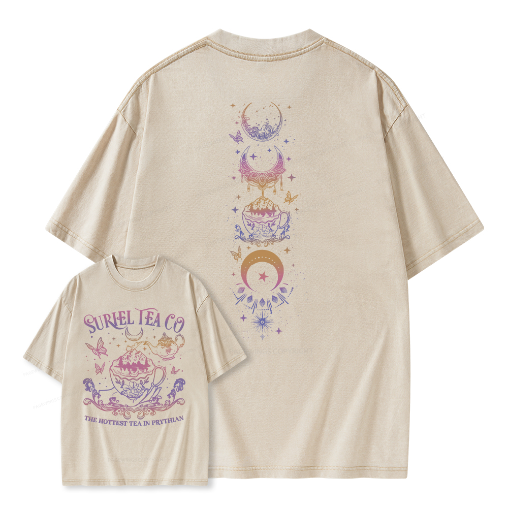 Pagewings Suriel Tea Co Unisex Washed T-shirt
