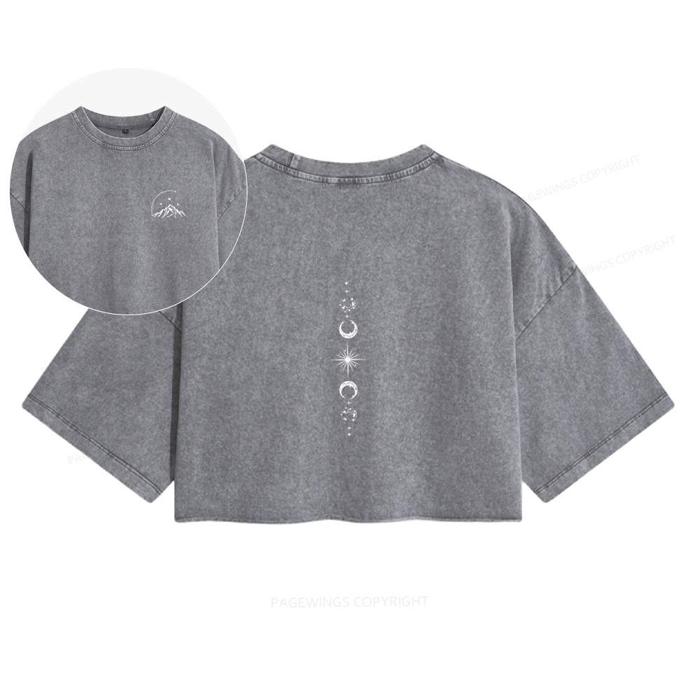 Pagewings Hello Feyre Darling Women's Washed Cropped T-shirt