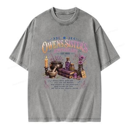 Pagewings Mystical Witchy Unisex Washed T-shirt