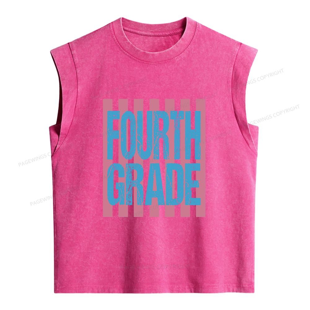Pagewings Personalized First Day Of School Women's Washed Tank Top