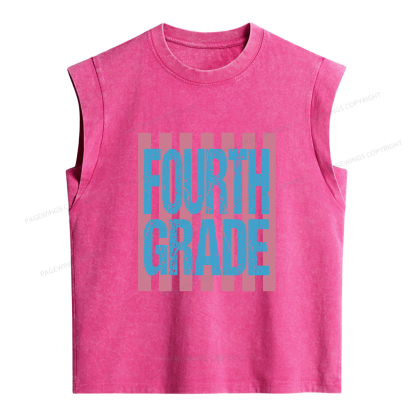 Pagewings Personalized First Day Of School Women's Washed Tank Top