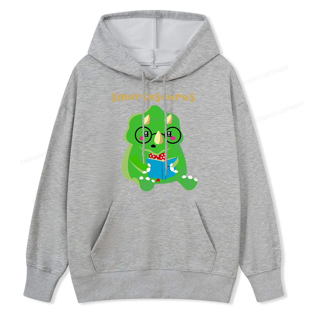 Pagewing Smart Dinosaur Is Reading Seriously Unisex Classic Hoodie