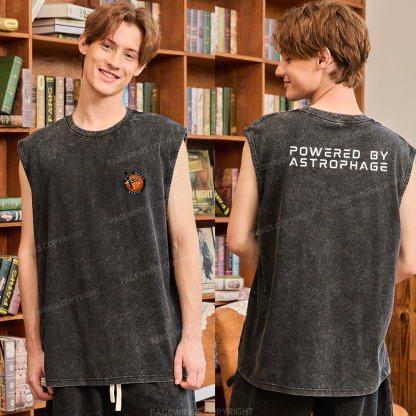 Pagewings Powered By Astrophage Washed Tank Top