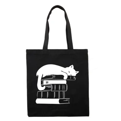 Pagewings Books And Cats Tote Bag