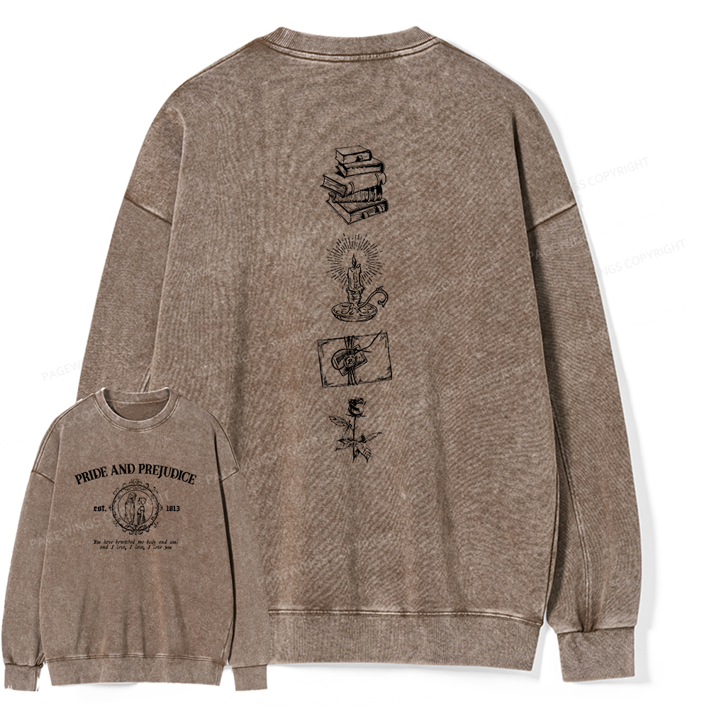 Pagewings You Have Bewitched Me Body And Soul Unisex Washed Sweatshirt