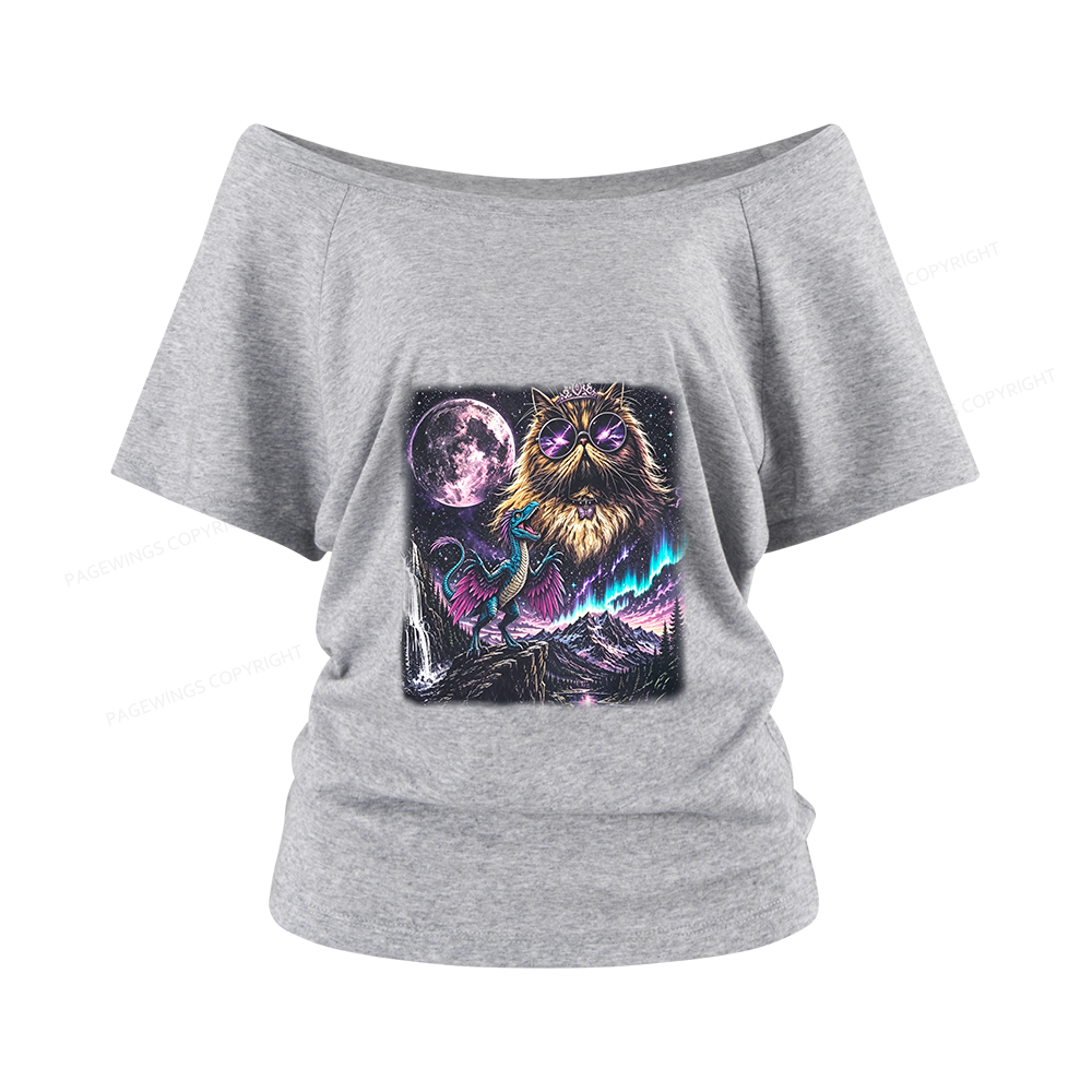 Pagewings Sci Fi Books Lover Women Off Shoulder T-shirts