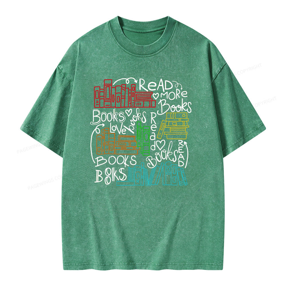 Pagewings Reading Week Shirt For Teachers & Read America Unisex Washed T-shirt