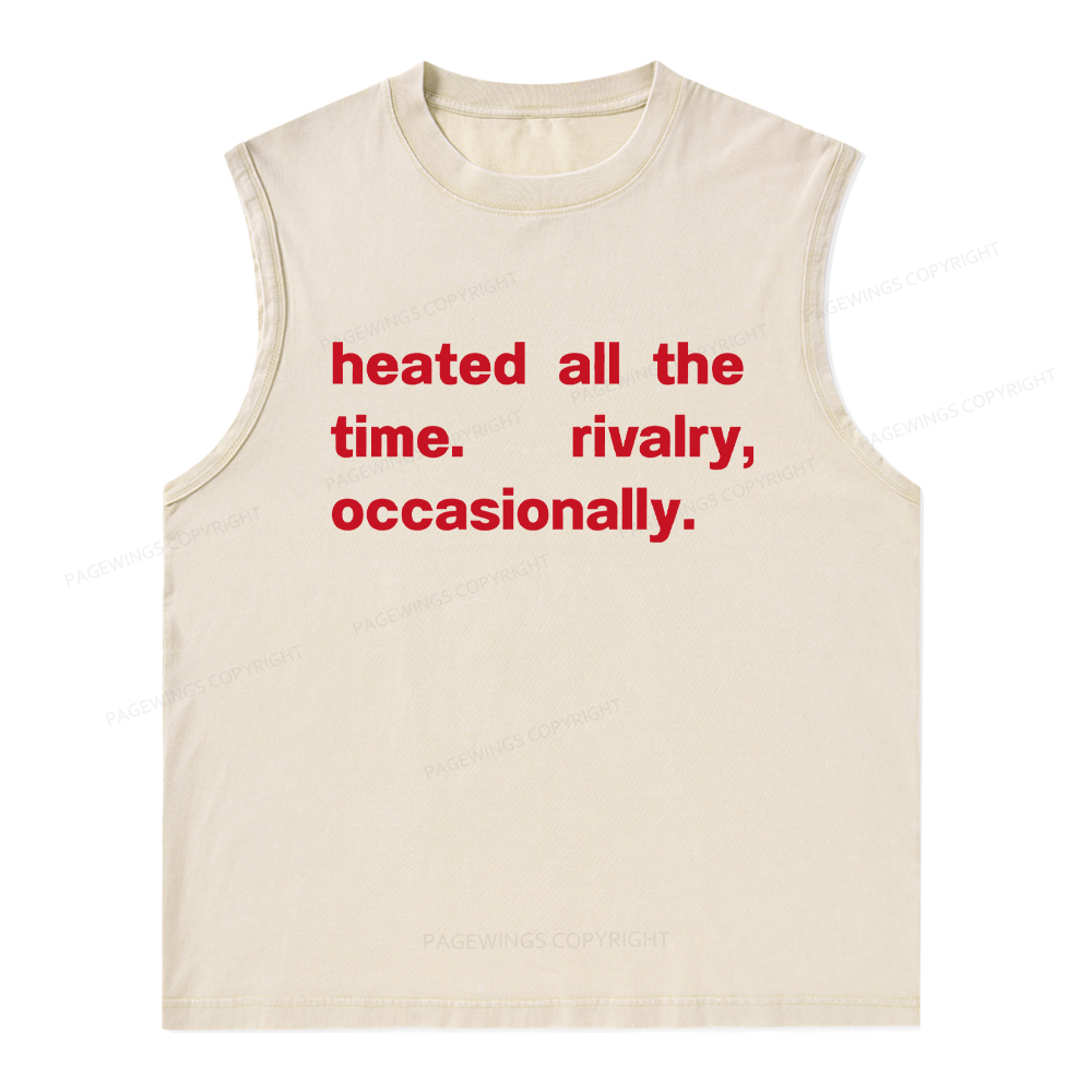 Pagewings The Time Rivalry Occasionally Unisex Washed Tank Top