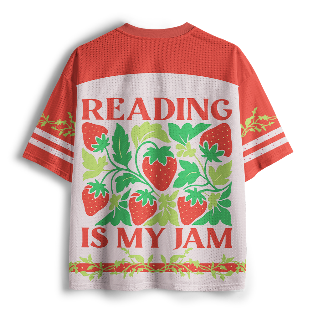 Pagewings Reading Is My Jam Unisex Mesh Jersey