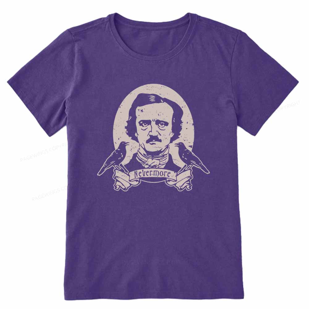 Pagewings Literary Vintage Stephen Allen King HP Lovecraft Book Unisex Classic T-shirt