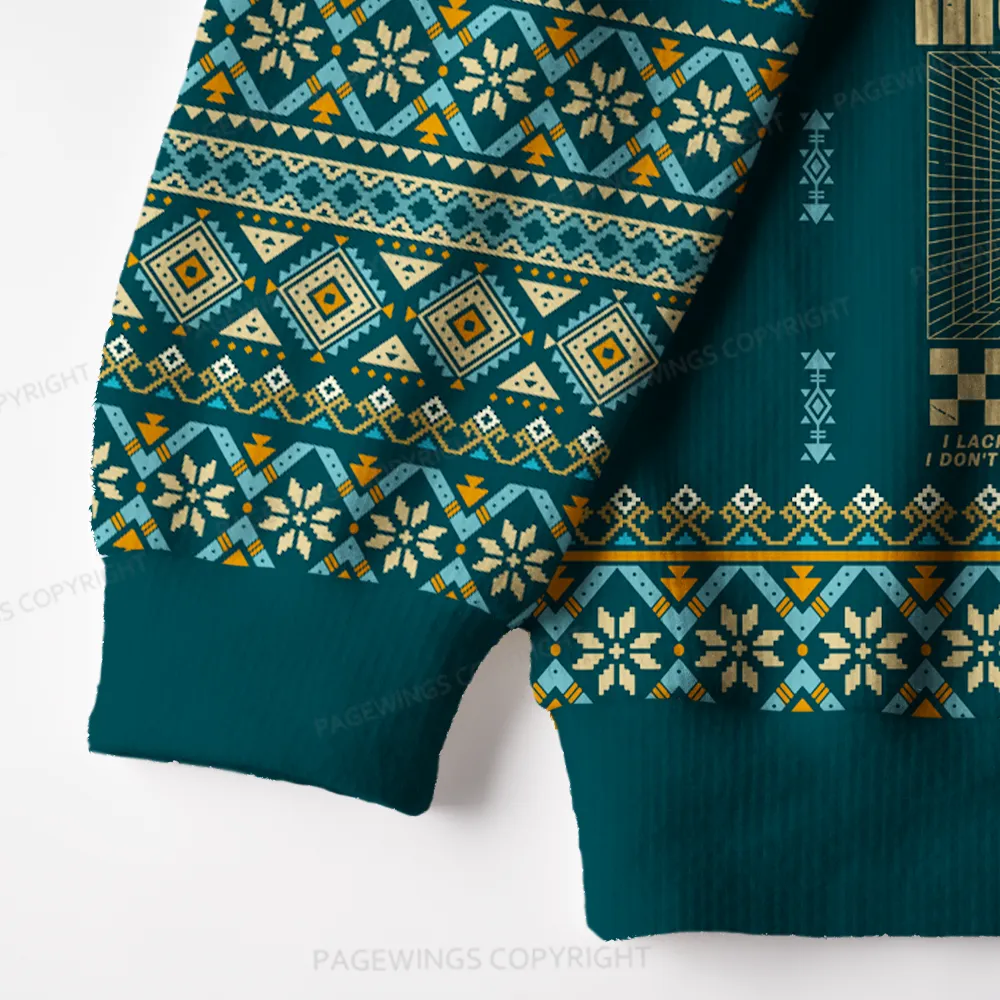 Pagewings Murderbot Unisex Ugly Knit Sweatshirt