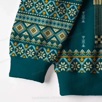 Pagewings Murderbot Unisex Ugly Knit Sweatshirt