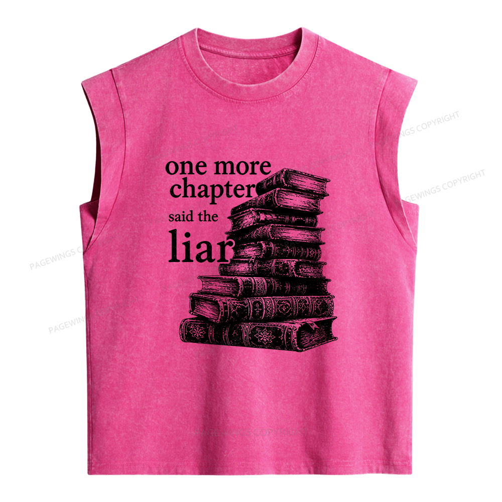 Pagewings One More Chapter Said The Liar Women's Washed Tank Top