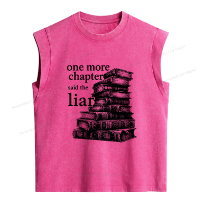 Pagewings One More Chapter Said The Liar Women's Washed Tank Top