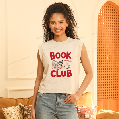 Pagewings Book Club Women's Washed Tank Top