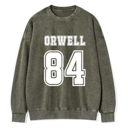Pagewings Orwell 84 Unisex Washed Sweatshirt