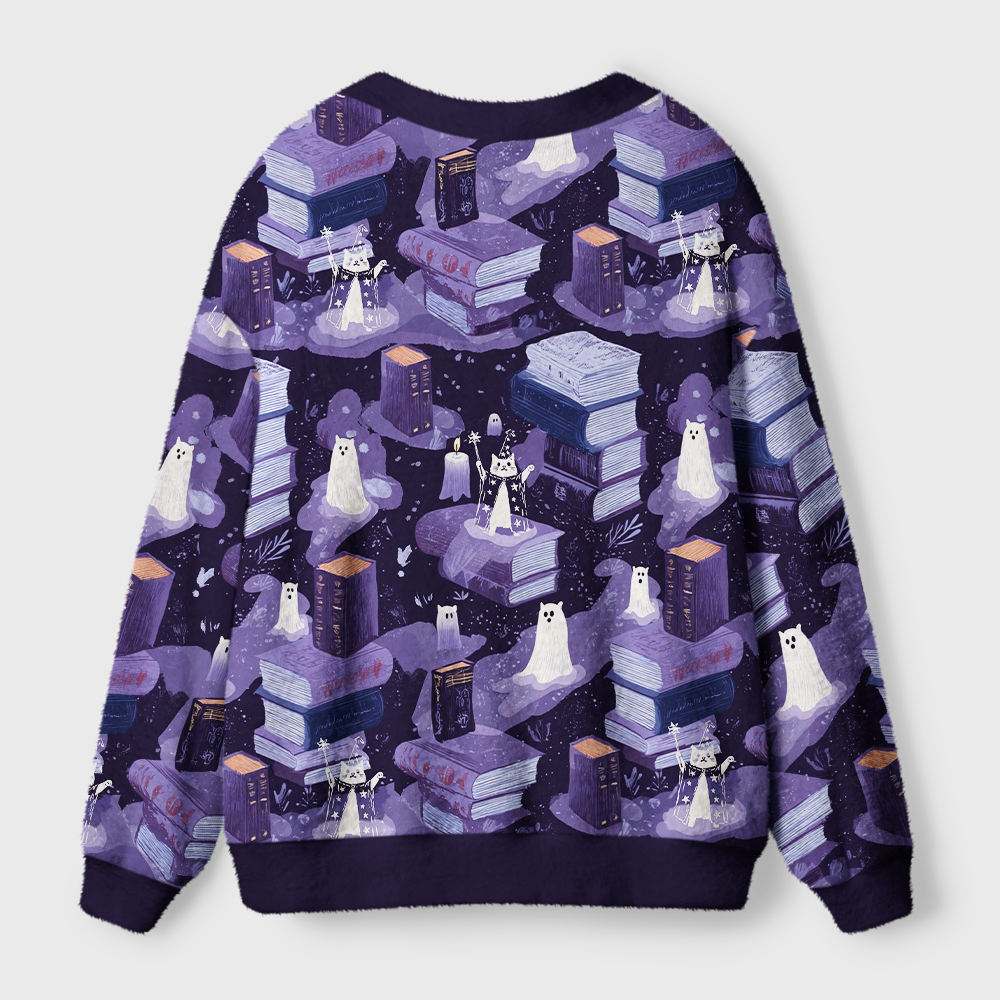 Pagewings Fantasy Reading Light Knit Unisex Cardigan Sweaters