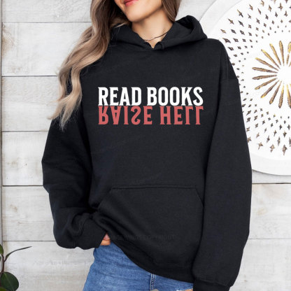 Pagewings Raise Hell Read Books  Unisex Classic Hoodie