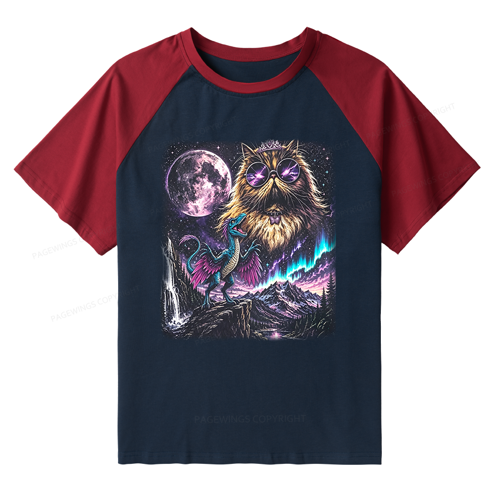 Pagewings Sci Fi Books Lover Raglan T-shirt