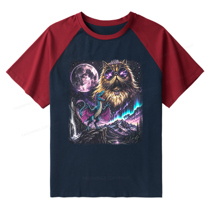 Pagewings Sci Fi Books Lover Raglan T-shirt