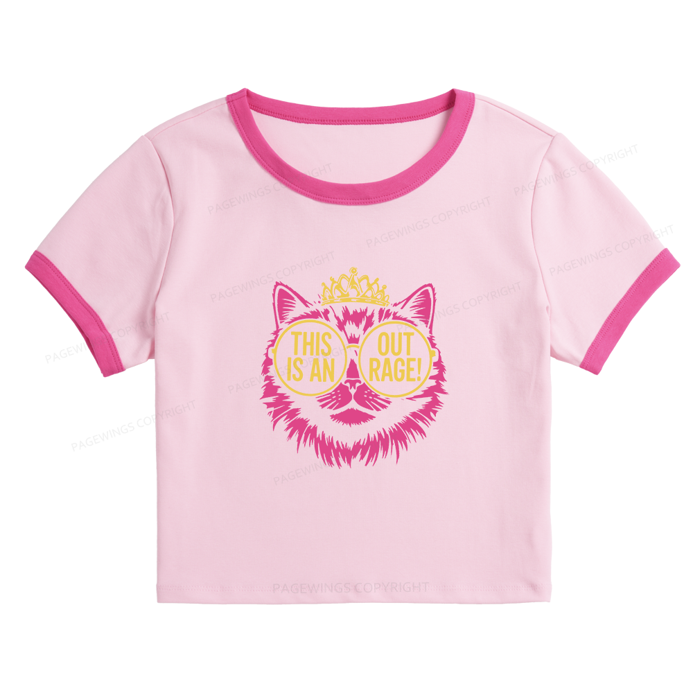Pagewings Sci-Fi Lover Baby Tee Cropped Ringer T-Shirt