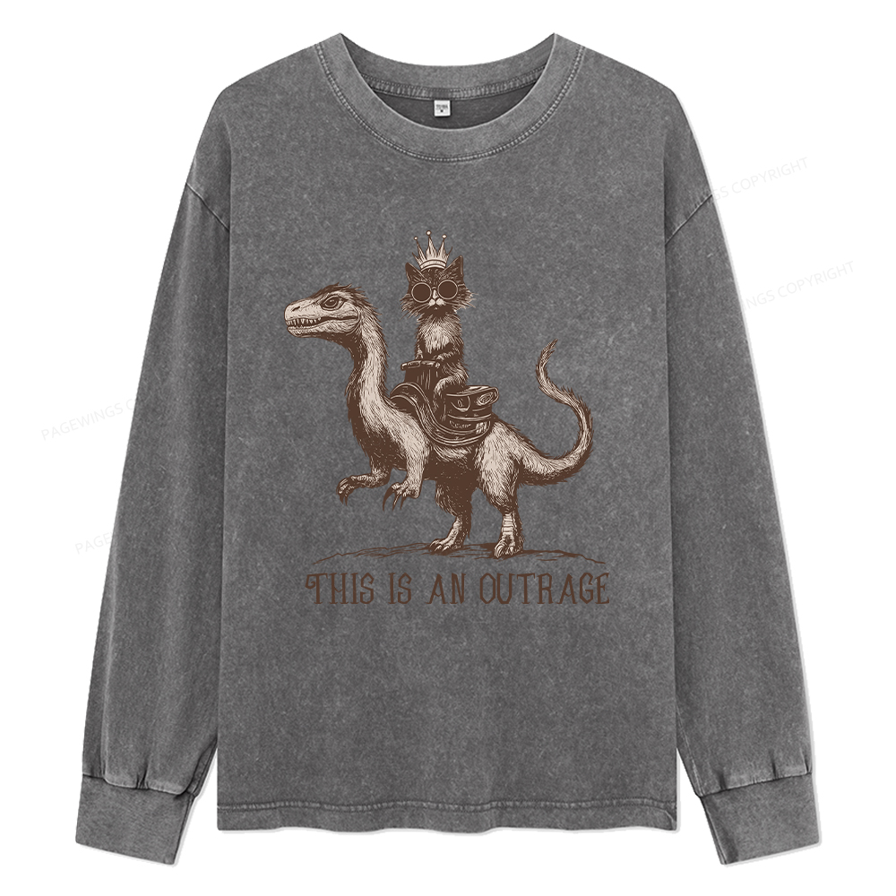 Pagewings Princess Donut Unisex Washed Long Sleeve T-shirt