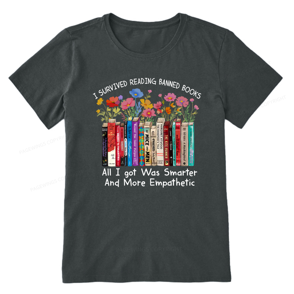 Pagewings Survived Banned Books Got Smarter Unisex Classic T-shirt