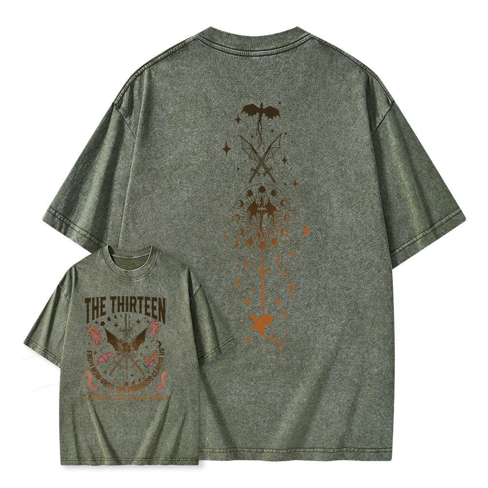 Pagewings The Thirteen Throne Of Glass Shirt Unisex Washed T-shirt