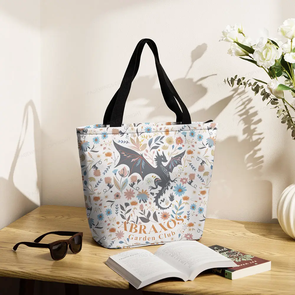 Pagewings Abraxos Garden Club Large Zippered Tote Bag