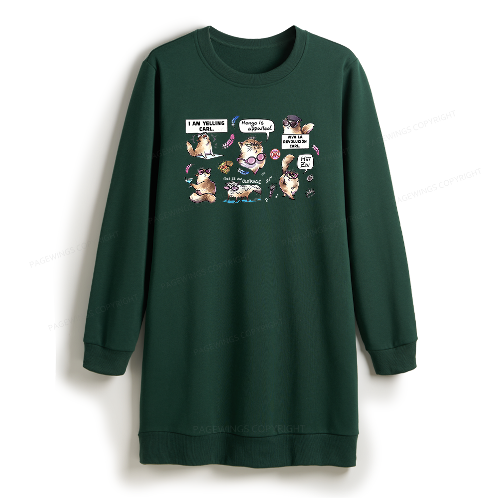 Pagewings Sci Fi Bookish Sweatshirt Dress