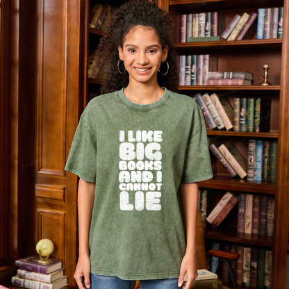 Pagewings I Like Big Books And I Cannot Lie Unisex Washed T-shirt