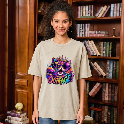 Pagewings Sci-Fi Book Lover Unisex Washed T-shirt
