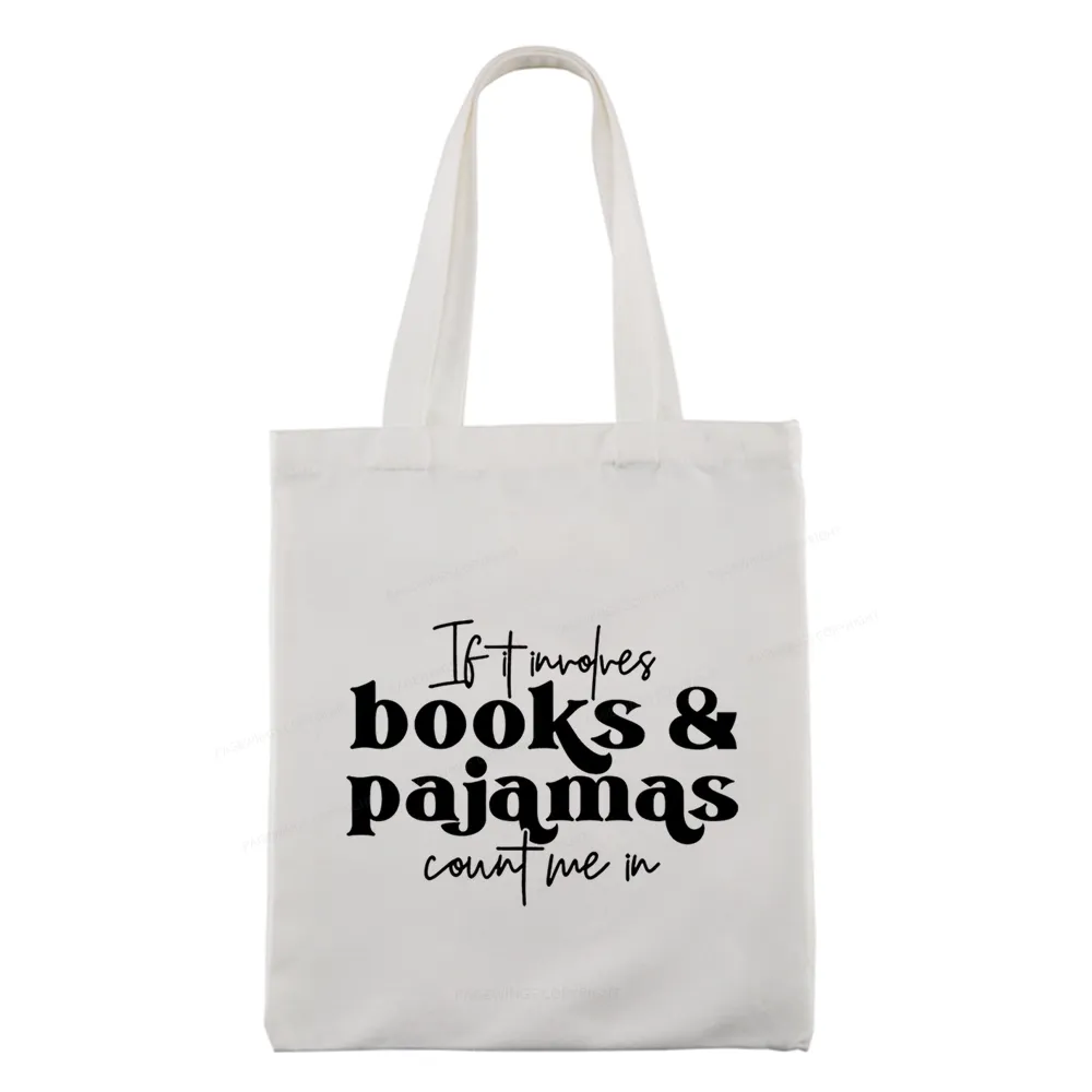 Pagewings Involves Books And Pajamas Count Me Tote Bag