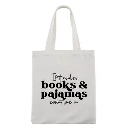 Pagewings Involves Books And Pajamas Count Me Tote Bag