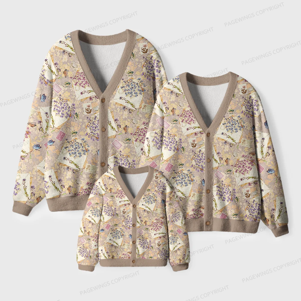 Pagewings Cozy Reading Unisex Ugly Cardigan Sweaters