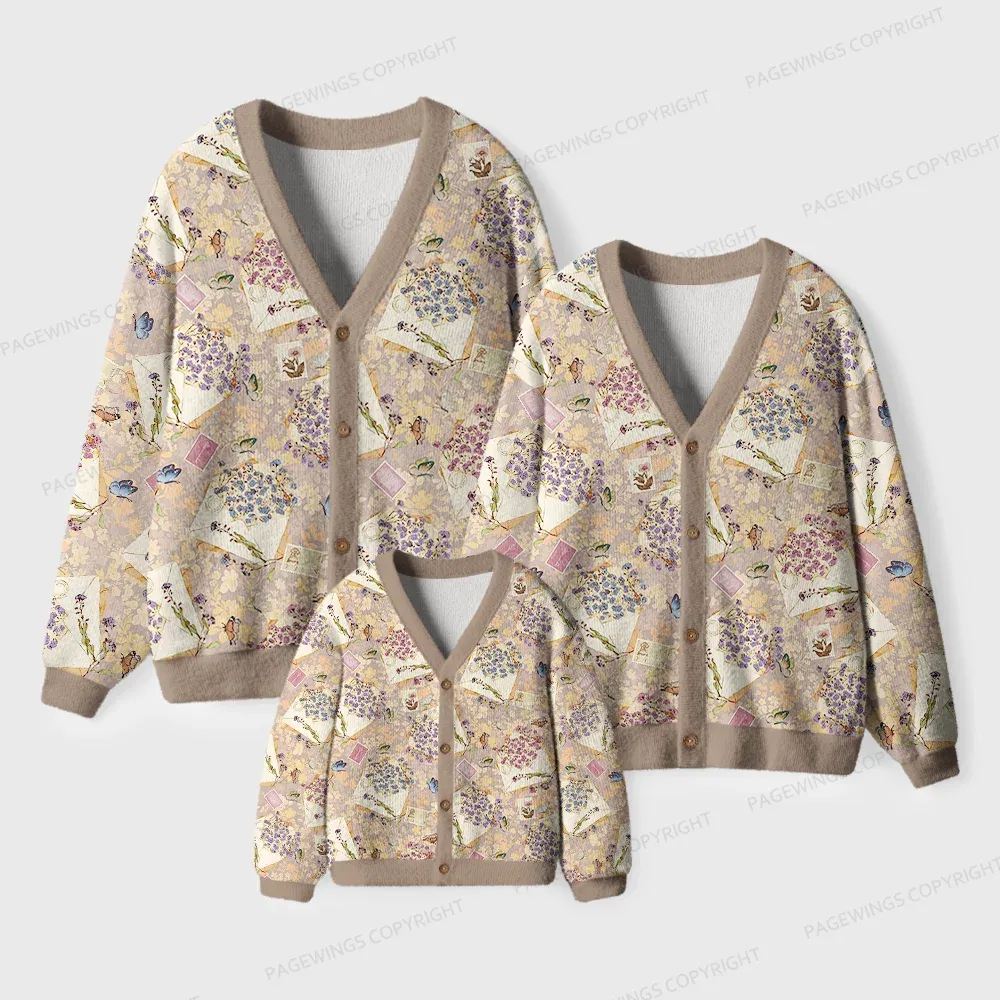 Pagewings Cozy Reading Unisex Ugly Cardigan Sweaters