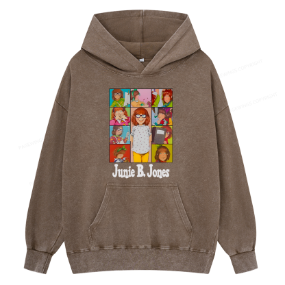 Pagewings Junie B Jones Unisex Washed Hoodie