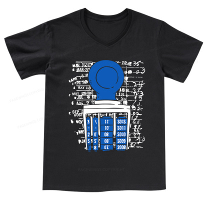 Pagewings Books Library V-neck T-shirt