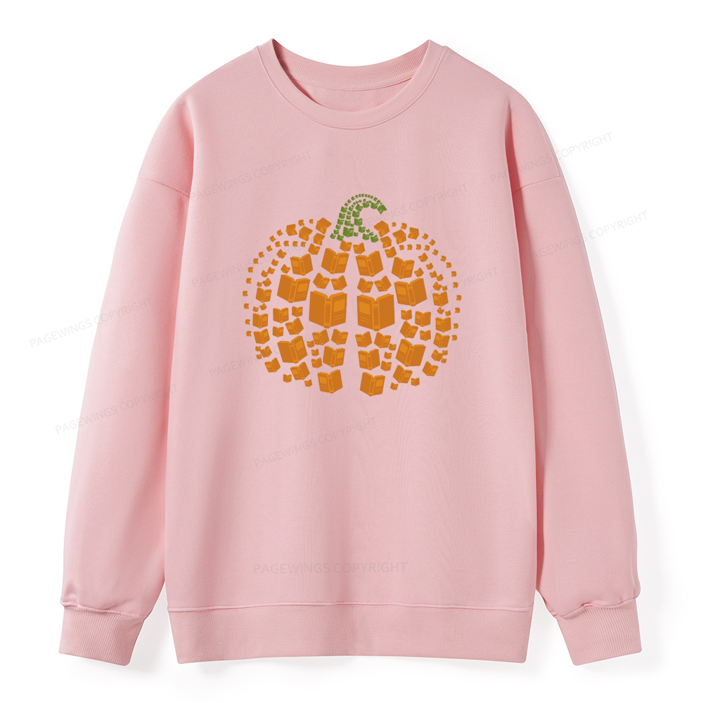 Pagewings Thanksgiving Book Pumpkin Unisex Classic Sweatshirt
