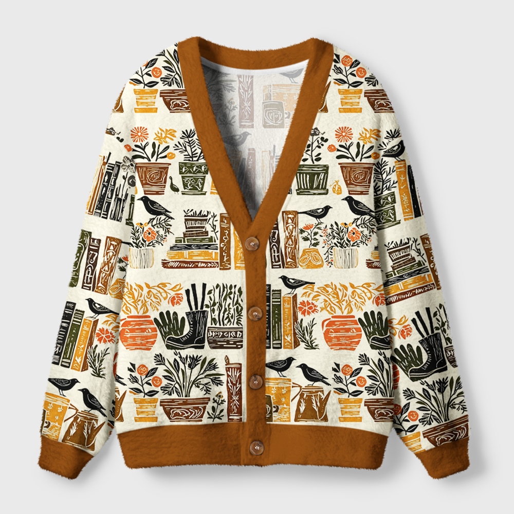 Pagewings Bookish Vibe Light Knit Unisex Cardigan Sweaters