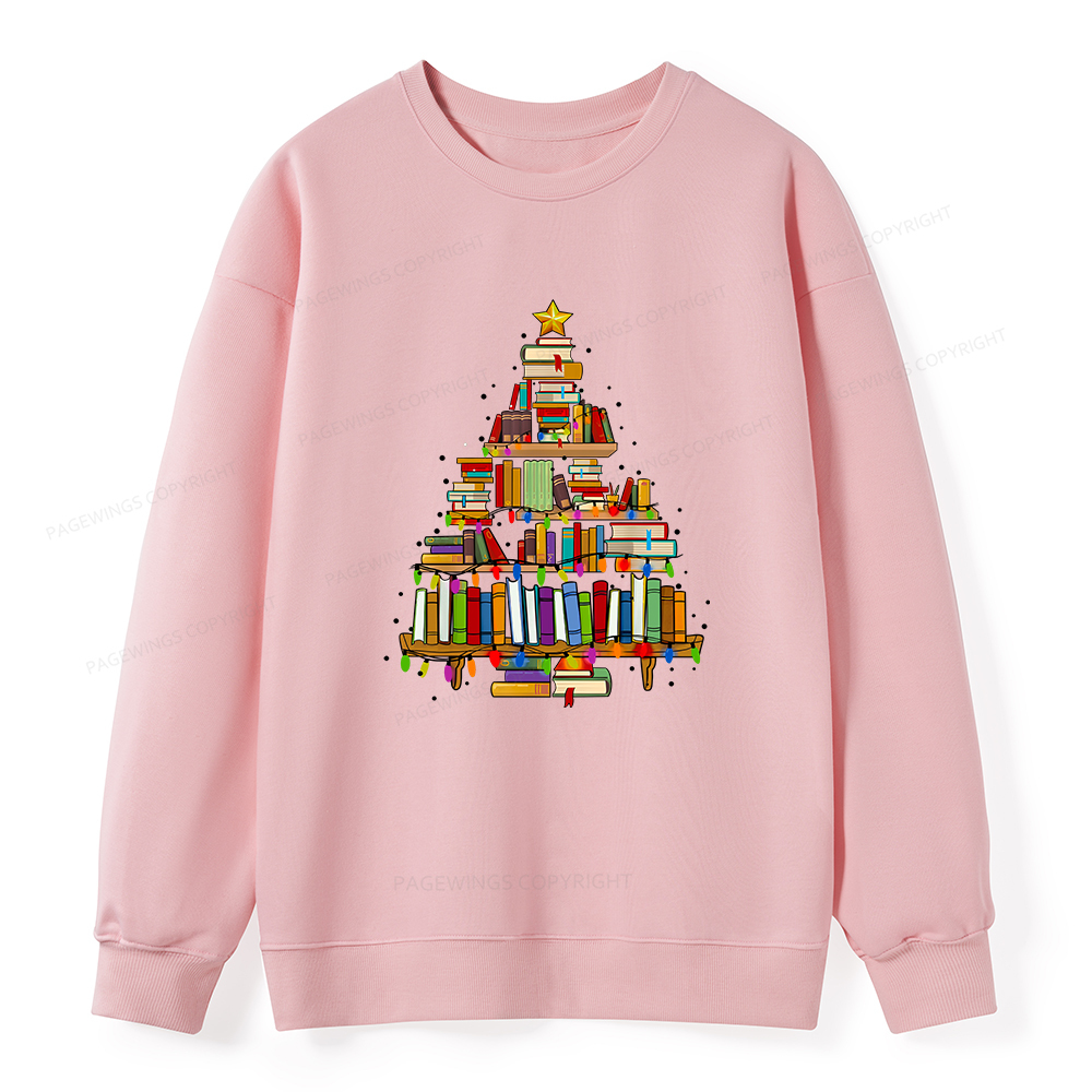 Pagewings Christmas Books Tree Unisex Classic Sweatshirt