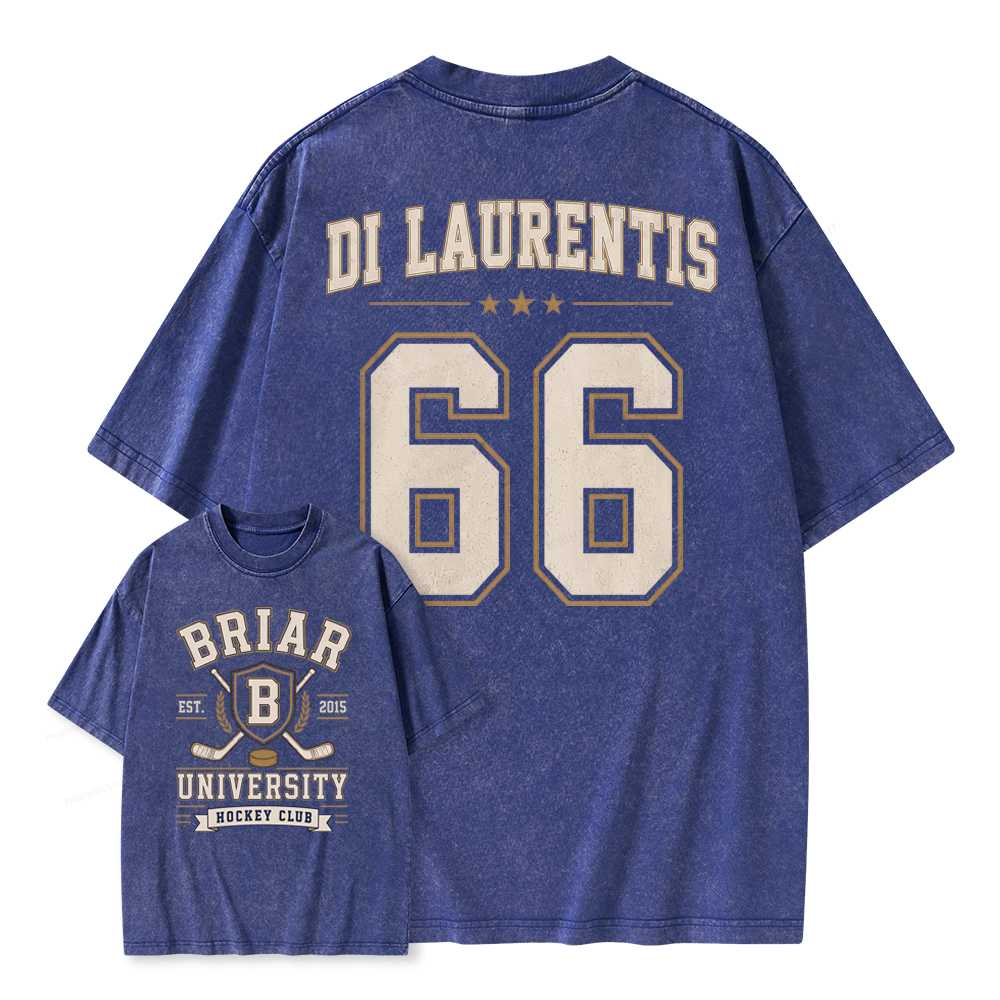 Pagewings Hockey Romance Unisex Washed T-shirt