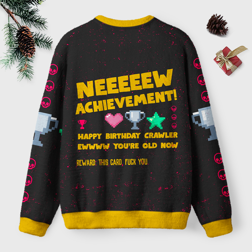Pagewings Sci Fi Book Lover Unisex Ugly Light Knit Sweatshirt