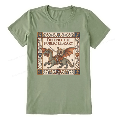 Pagewings Defend the Public Library Unisex Classic T-shirt