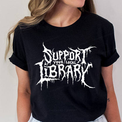 Pagewings Support Your Local Library Unisex Classic T-shirt
