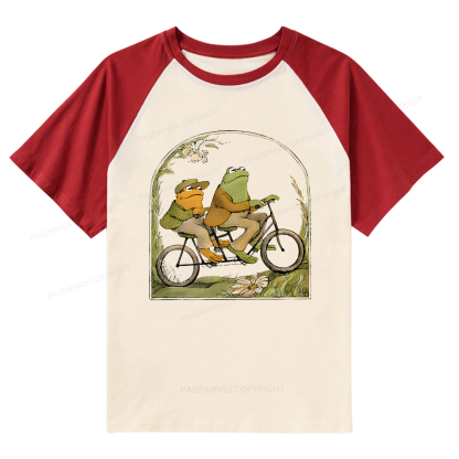 Pagewings Frog And Toad Book Vintage Raglan T-shirt