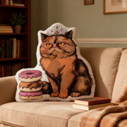 Pagewings The Queen Anne Chonk Shaped Throw Pillow