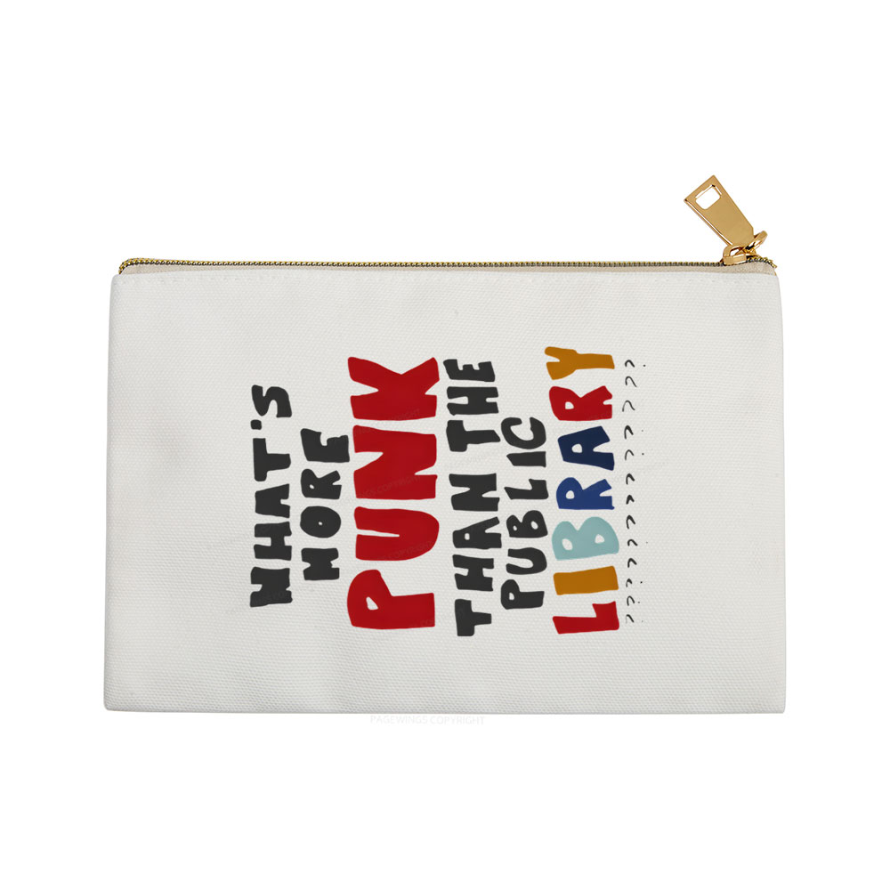 Pagewings What's More Punk Than The Public Library Pouch